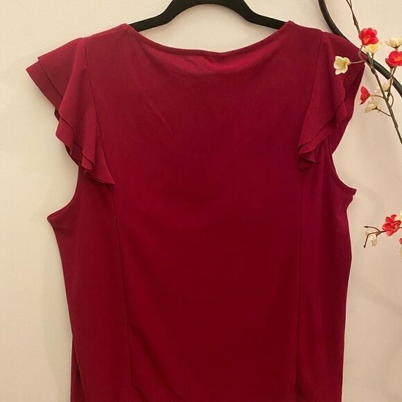 Love Scarlett red ruffles blouse size extra large - Picture 2 of 9